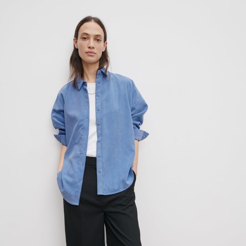 ZARA OVERSIZED CORDUROY SHIRT